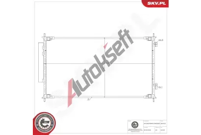 ESEN SKV Kondenz�tor klimatizace ESN 86SKV523, 86SKV523