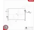 ESEN SKV Kondenz�tor klimatizace ESN 86SKV529, 86SKV529
