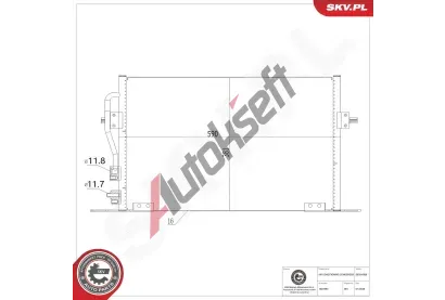 ESEN SKV Kondenz�tor klimatizace ESN 86SKV566, 86SKV566