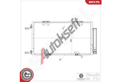 ESEN SKV Kondenz�tor klimatizace ESN 86SKV583, 86SKV583