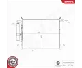 ESEN SKV Kondenz�tor klimatizace ESN 86SKV584, 86SKV584