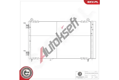 ESEN SKV Kondenz�tor klimatizace ESN 86SKV590, 86SKV590