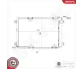 Kondenztor klimatizace ESEN SKV ‐ ESN 86SKV595