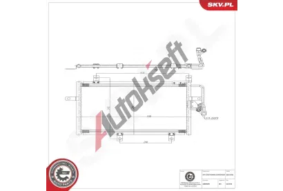 ESEN SKV Kondenz�tor klimatizace ESN 86SKV596, 86SKV596