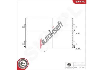 ESEN SKV Kondenz�tor klimatizace ESN 86SKV603, 86SKV603