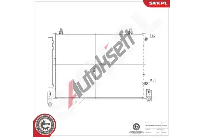 ESEN SKV Kondenz�tor klimatizace ESN 86SKV607, 86SKV607