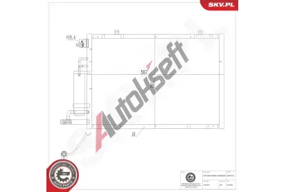 ESEN SKV Kondenztor klimatizace ESN 86SKV612, 86SKV612