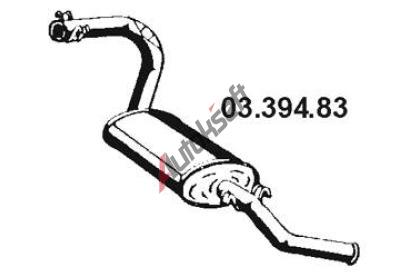 EBERSP�CHER Zadn� tlumi� v�fuku ESR 03.394.83, 03.394.83