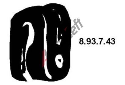 EBERSP�CHER Pojistn� krou�ek tlumi�e v�fuku ESR 8.93.7.43, 8.93.7.43
