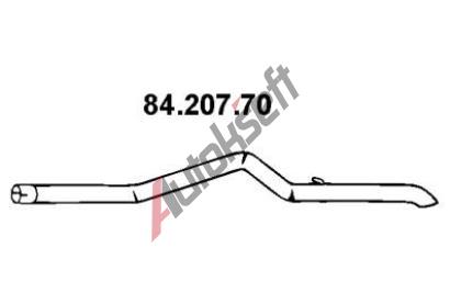 EBERSPCHER Vfukov trubka ESR 84.207.70, 84.207.70