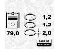ET ENGINETEAM Sada pístních kroužků ETE R1003700VR1, R1003700VR1