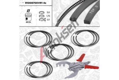 ET ENGINETEAM Sada pístních kroužků ETE R1008700VR1, R1008700VR1 ET ENGINETEAM Sada pístních kroužků ETE R1008700VR1, R1008700VR1