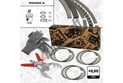 ET ENGINETEAM Sada pístních kroužků ETE R1012050VR2, R1012050VR2 ET ENGINETEAM Sada pístních kroužků ETE R1012050VR2, R1012050VR2