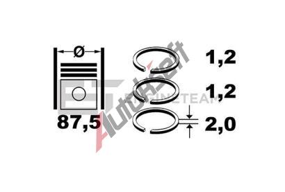 ET ENGINETEAM Sada p�stn�ch krou�k� ETE R1012600, R1012600