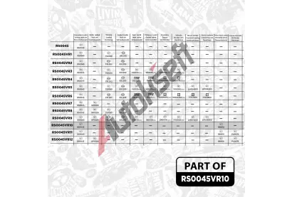 ET ENGINETEAM Sada rozvodovho etzu ETE RS0045VR10, RS0045VR10