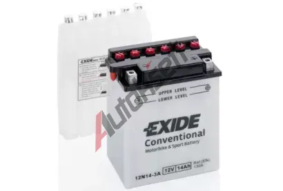 EXIDE 14Ah P, s.p. 130A, Bike Conventional, 12V, 134x89x166 EX 12N14-3A, 12N14-3A