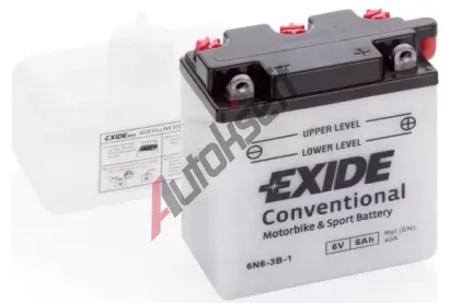 EXIDE 6Ah P, s.p. 40A, Conventional, 6V, 98x56x110 EX 6N6-3B-1, 6N6-3B-1