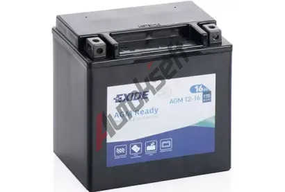 EXIDE 16Ah L, s.p. 170A, EXIDE AGM Ready, 12V, 150x90x160 EX AGM12-16, AGM12-16