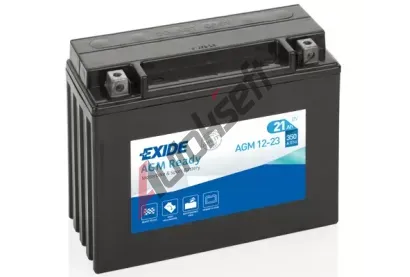 EXIDE 21Ah P, s.p. 350A, Bike Factory Sealed AGM, 12V, 205x86x162 EX AGM12-23, AGM12-23 EXIDE 21Ah P, s.p. 350A, Bike Factory Sealed AGM, 12V, 205x86x162 EX AGM12-23, AGM12-23