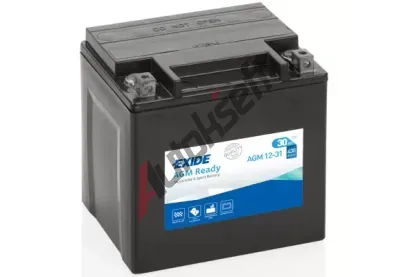EXIDE 30Ah P, s.p. 430A, Bike Factory Sealed AGM EX AGM12-31, AGM12-31 EXIDE 30Ah P, s.p. 430A, Bike Factory Sealed AGM EX AGM12-31, AGM12-31