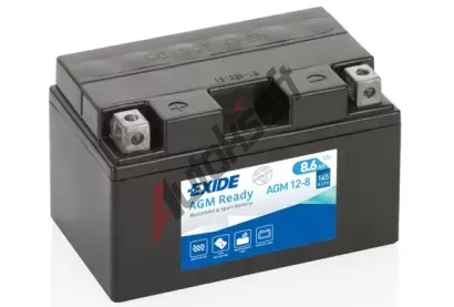EXIDE 8,6Ah L, s.p. 145A, Bike Factory Sealed AGM, 12V, 150x87x93 EX AGM12-8, AGM12-8