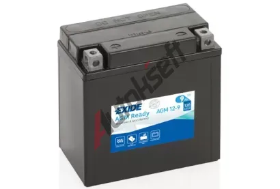 EXIDE 9Ah L, s.p. 120A, Bike Factory Sealed AGM, 12V, 135x75x139 EX AGM12-9, AGM12-9