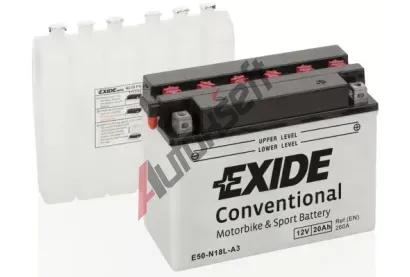 EXIDE 20Ah P, s.p. 260A, Conventional, 12V, 204,8x90x162 EX E50-N18L-A3, E50-N18L-A3