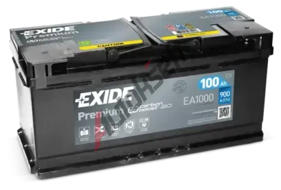 EXIDE 100Ah P, s.p. 900A, PREMIUM ***, 12V, 353x175x190 EX EA1000, EA1000