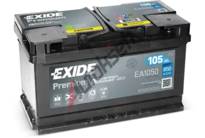 EXIDE 105Ah P, s.p. 850A, PREMIUM ***, 12V, 315x175x205 EX EA1050, EA1050
