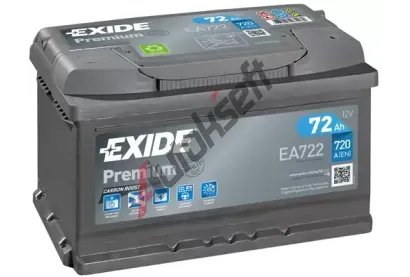 EXIDE 72Ah P, s.p. 720A, PREMIUM *** EX EA722, EA722