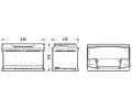 EXIDE 72Ah P, s.p. 720A, PREMIUM *** EX EA722, EA722