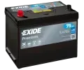 EXIDE 75Ah L, s.p. 630A, PREMIUM ***, 12V, 270x173x222 ‐ EX EA755