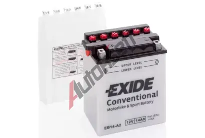 EXIDE 14Ah L, s.p. 145A, Conventional, 12V, 134x89x165,8 EX EB14-A2, EB14-A2