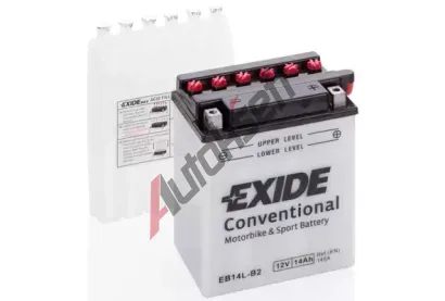 EXIDE 14Ah P, s.p. 145A, Conventional, 12V, 134x89x166 EX EB14L-B2, EB14L-B2