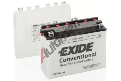 EXIDE 16Ah P, s.p. 175A, Conventional, 12V, 205x70x162 EX EB16AL-A2, EB16AL-A2