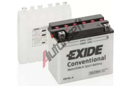 EXIDE 18Ah P, s.p. 190A, Conventional, 12V, 180x90x162 EX EB18L-A, EB18L-A