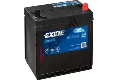 EXIDE 35Ah P, s.p. 240A, EXCELL **, 12V, 187x127x220 EX EB356A, EB356A