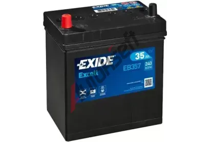 EXIDE 35Ah L, s.p. 240A, EXCELL **, 12V, 187x127x220 EX EB357, EB357