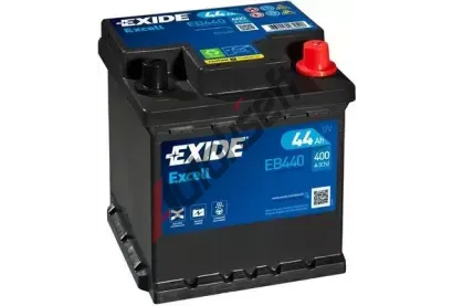 EXIDE 44Ah P, s.p. 400A, EXCELL **, 12V, 175x175x190 EX EB440, EB440