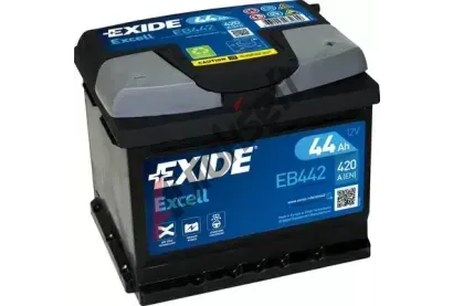 EXIDE 44Ah P, s.p. 420A, EXCELL ** EX EB442, EB442