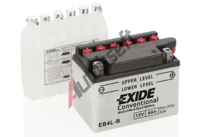 EXIDE 4Ah P, s.p. 50A, Conventional, 12V, 120x70x92 EX EB4L-B, EB4L-B