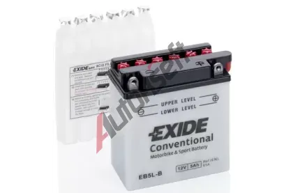 EXIDE 5Ah P, s.p. 65A, Conventional, 12V, 120x60x130 EX EB5L-B, EB5L-B