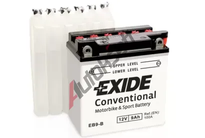 EXIDE 9Ah L, s.p. 100A, Conventional, 12V, 135x75x139 EX EB9-B, EB9-B