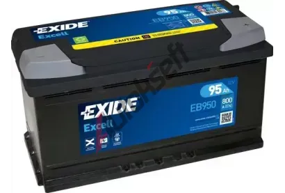 EXIDE 95Ah P, s.p. 800A, EXCELL **, 12V, 353x175x190 EX EB950, EB950