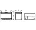 EXIDE 95Ah L, s.p. 720A, EXCELL **, 12V, 306x173x222 EX EB955, EB955
