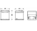 EXIDE 40Ah P, s.p. 320A, CLASSIC *, 12V, 175x175x190 EX EC400, EC400