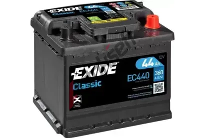 EXIDE 44Ah P, s.p. 360A, CLASSIC *, 12V, 207x175x190 EX EC440, EC440