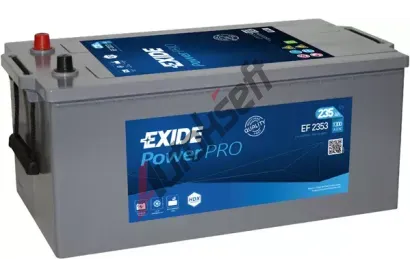 EXIDE 235Ah Lk, s.p. 1300A, Professional Power, 12V, 518x279x240 EX EF2353, EF2353