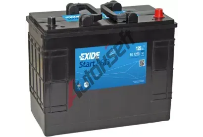 EXIDE 125Ah P, s.p. 760A, Professional, 12V, 349x175x290 EX EG1250, EG1250