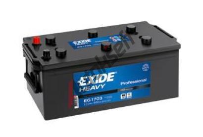 EXIDE 170Ah Lk, s.p. 950A, Professional, 12V, 513x223x223 EX EG1703, EG1703